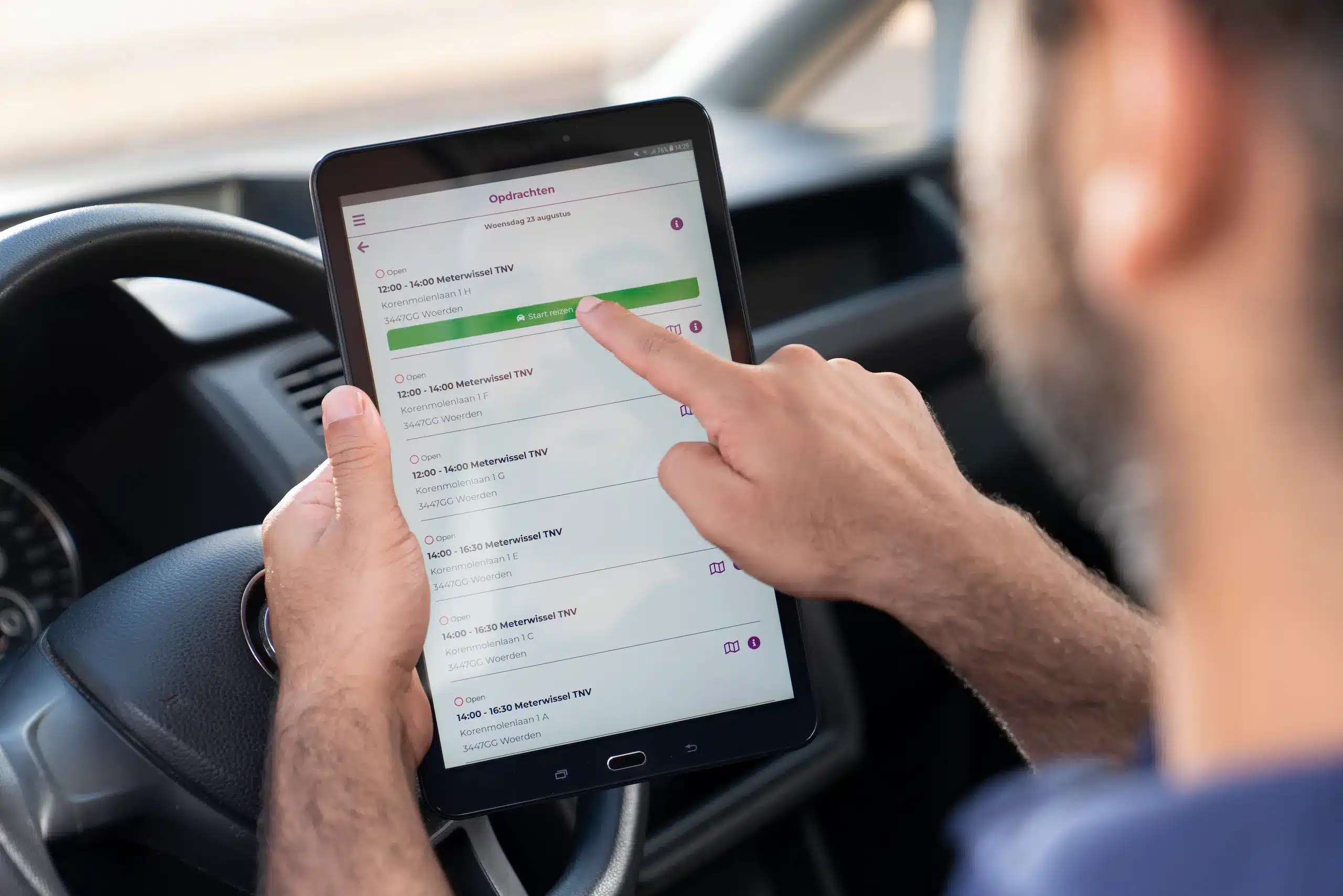 planningsotware op een tablet