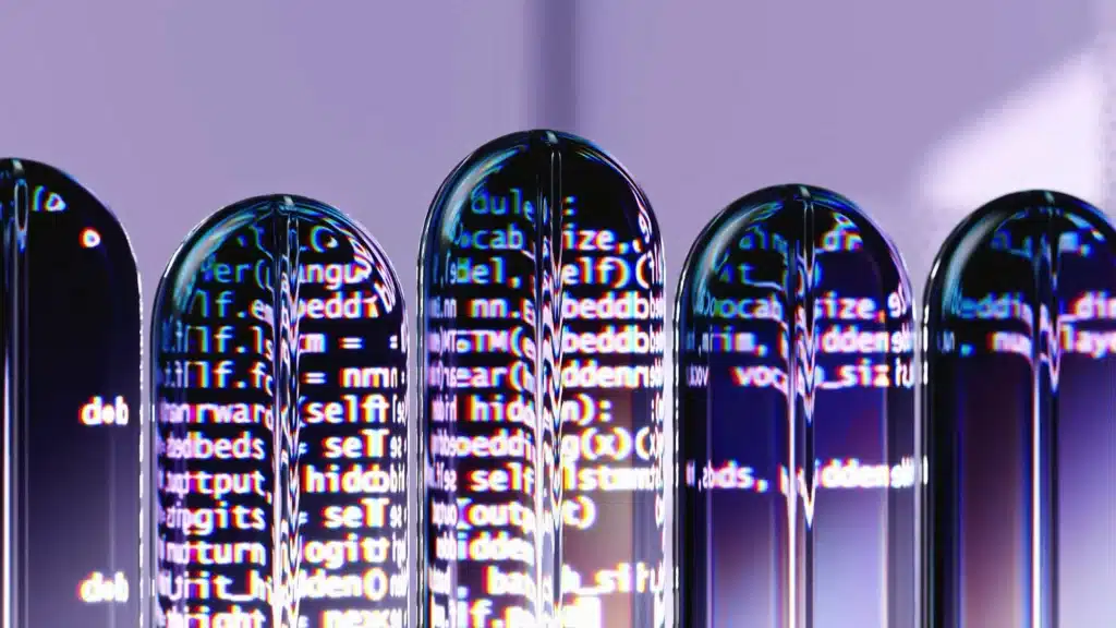 paarse afbeelding met dataregels