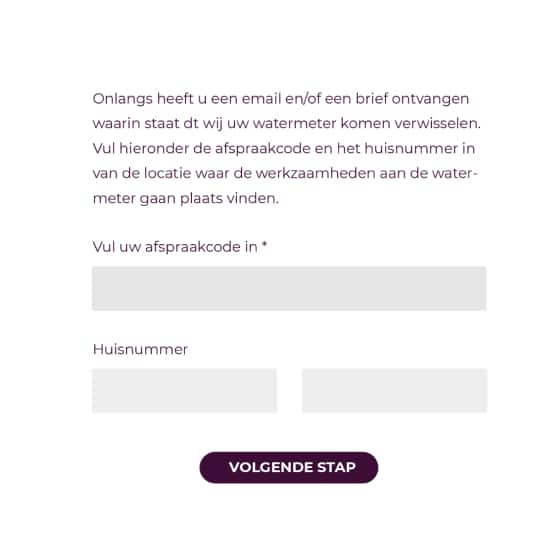 overzicht consumentenportaal afspraak inplannen