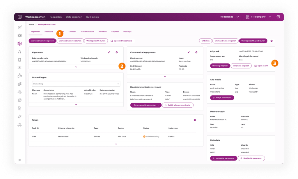 overzicht software PTI workordertool